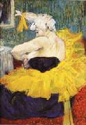 Henri De Toulouse-Lautrec The Lady Clown Chau-U-Kao oil on canvas